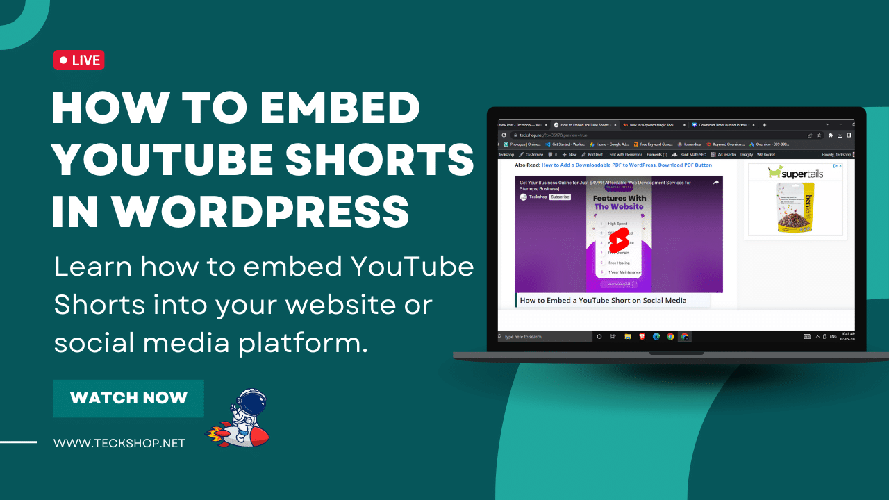 How to Embed YouTube Shorts